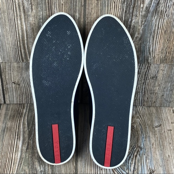 COPY - Prada Satin Low Top Textured Cap Platform Sneakers - Picture 10 of 14